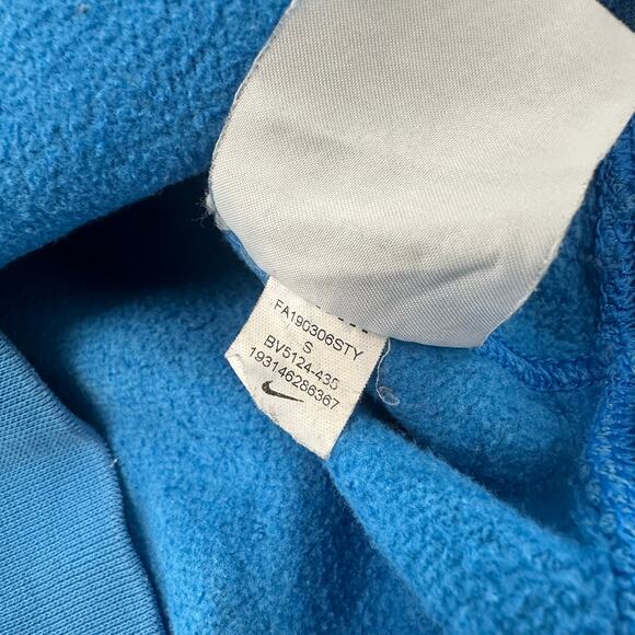 Nike Sportswear Just Do It Spellout Slogan Blue Men S Pullover Hoodie Athleisure - Picture 9 of 9